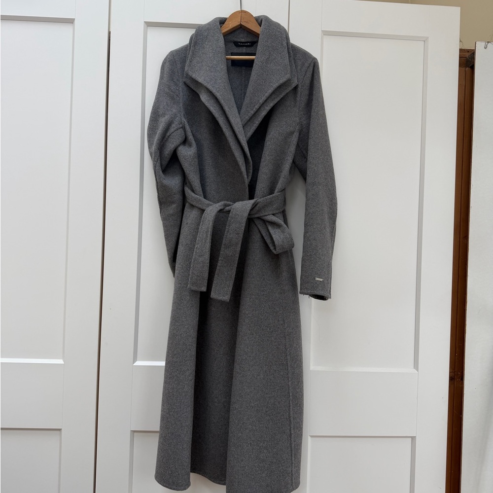 Wool Grey Tahari Coat